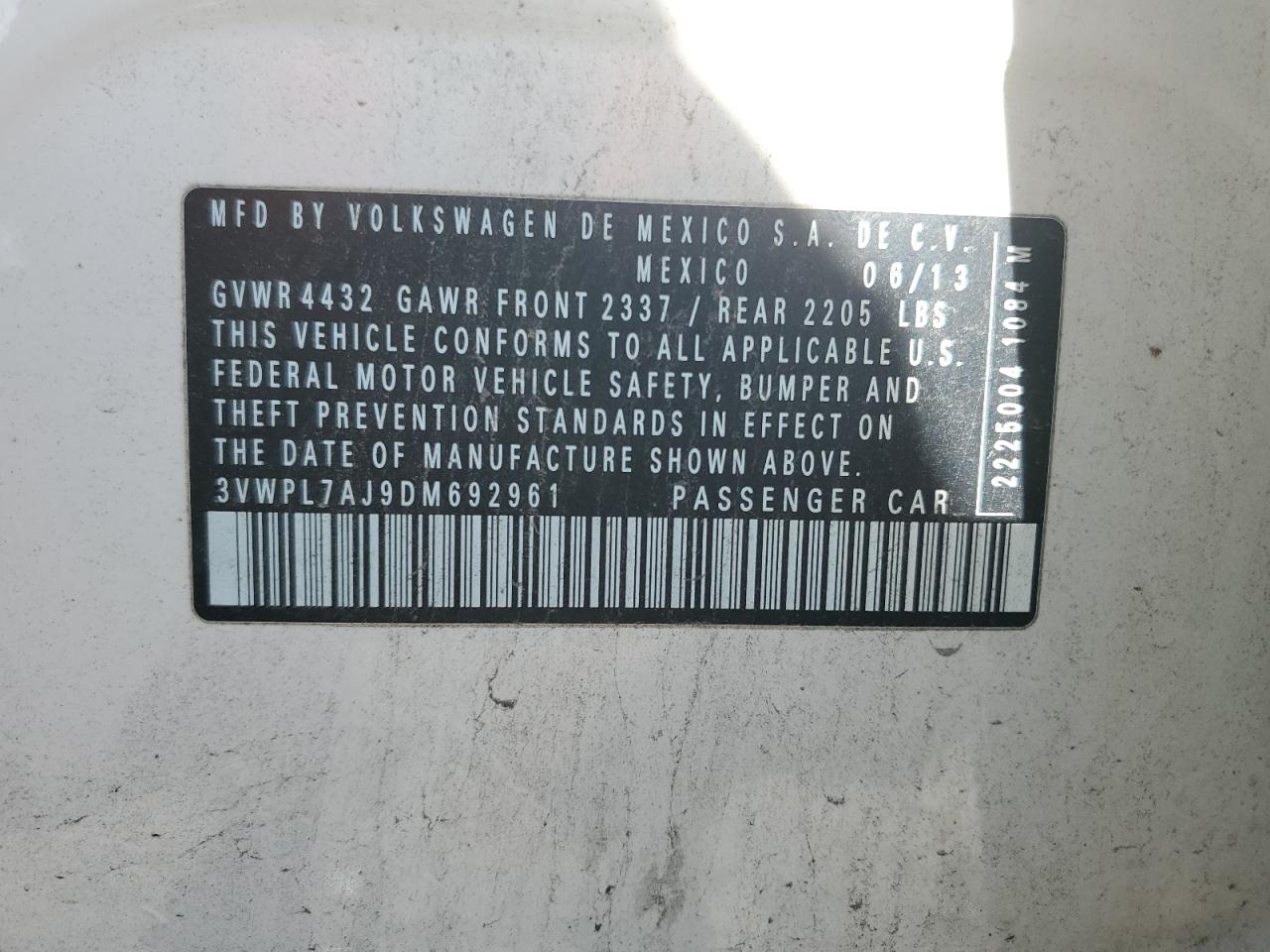 VOLKSWAGEN JETTA TDI