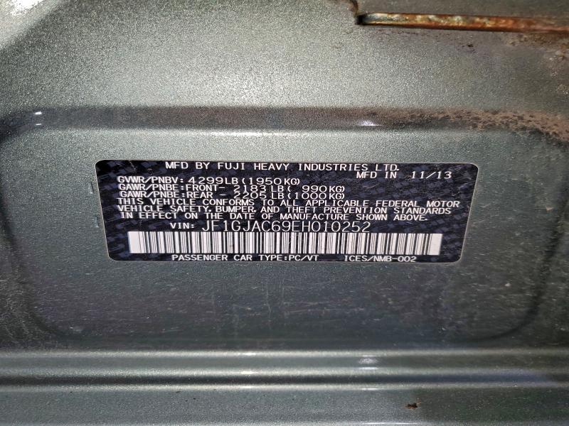 2014 SUBARU IMPREZA PR #3302759419