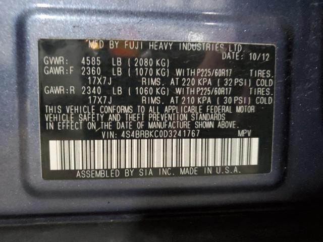 2013 SUBARU OUTBACK 2. #3301986503