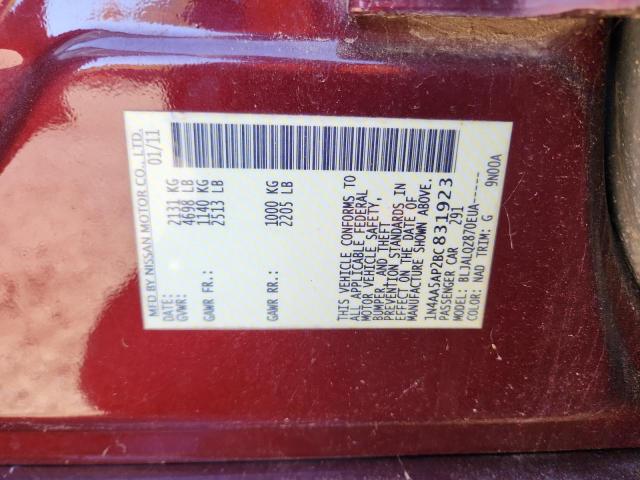 2011 NISSAN MAXIMA S #3290088264