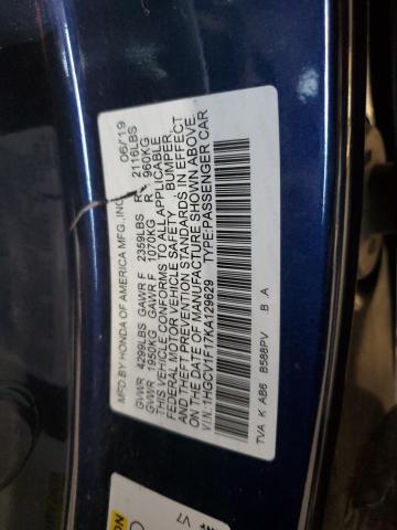 2019 HONDA ACCORD LX #3312479630