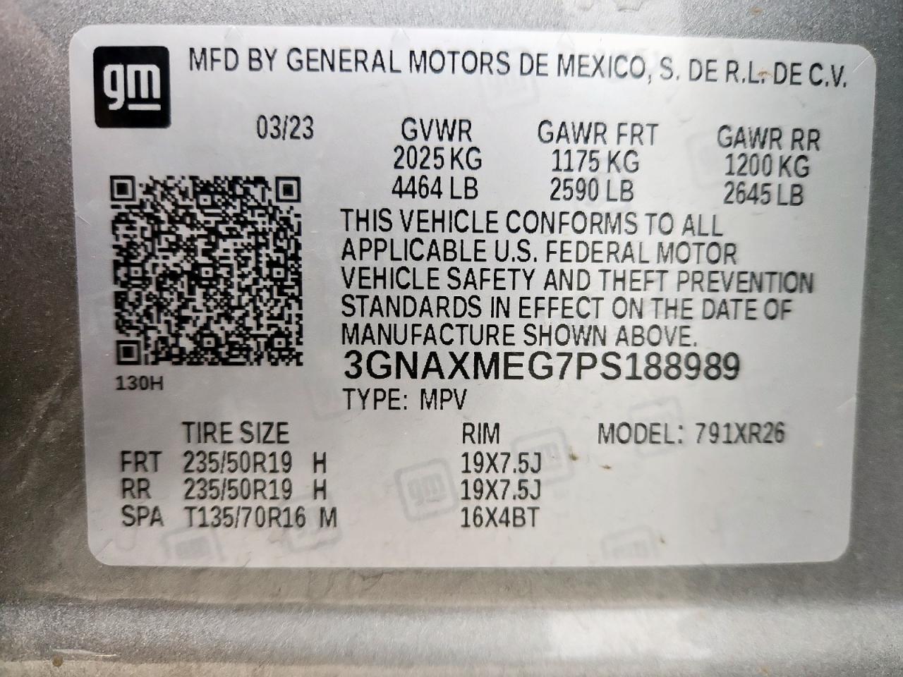 CHEVROLET EQUINOX RS