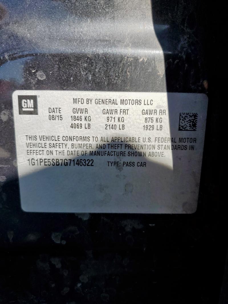 2016 CHEVROLET CRUZE LIMI - 1G1PE5SB7G7146322