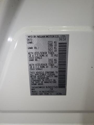 2014 NISSAN PATHFINDER - 5N1AR2MM1EC690250