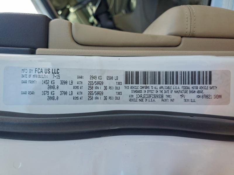 2015 JEEP GRAND CHER #3296827977