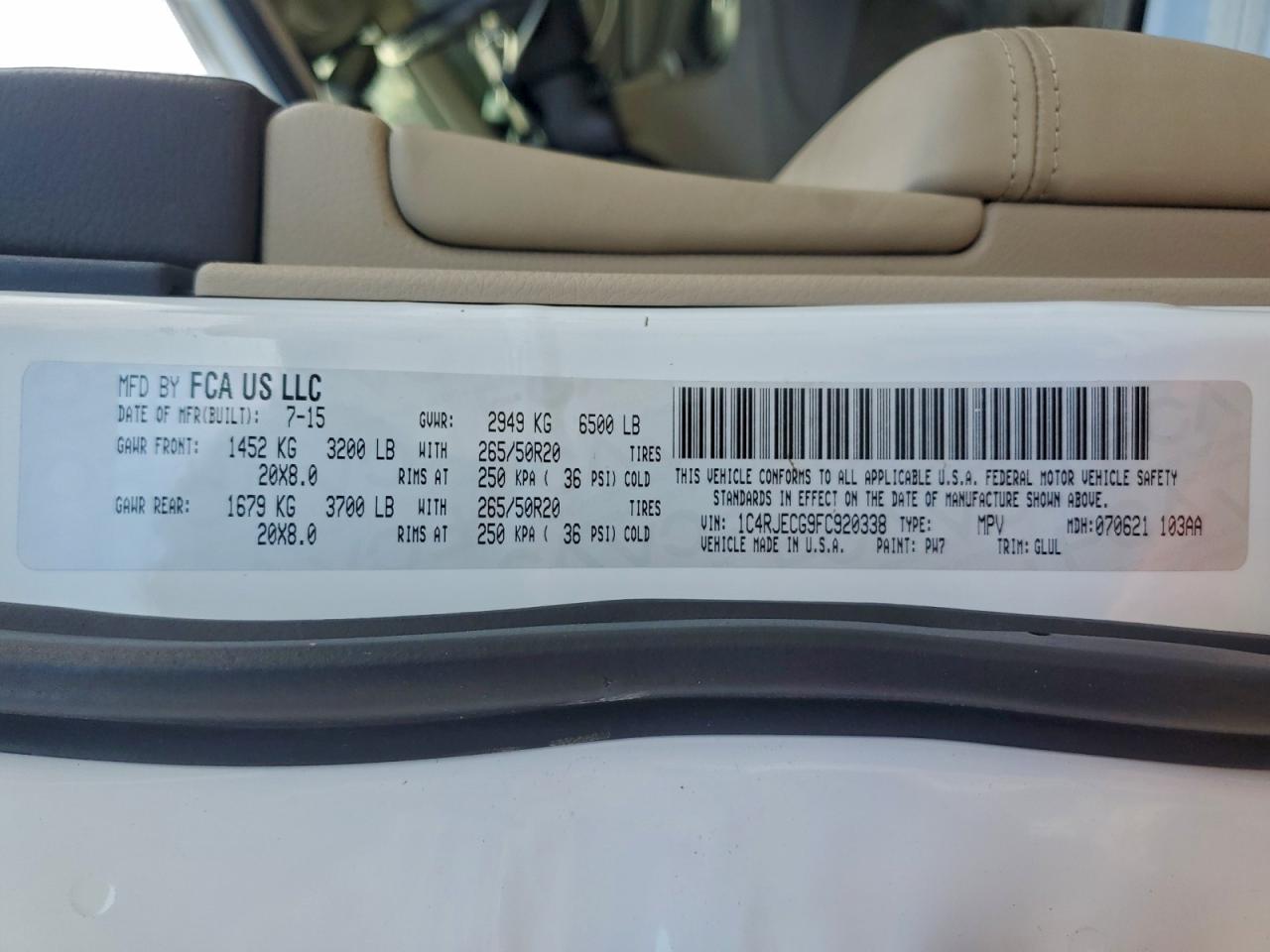 JEEP GRAND CHEROKEE OVERLAND