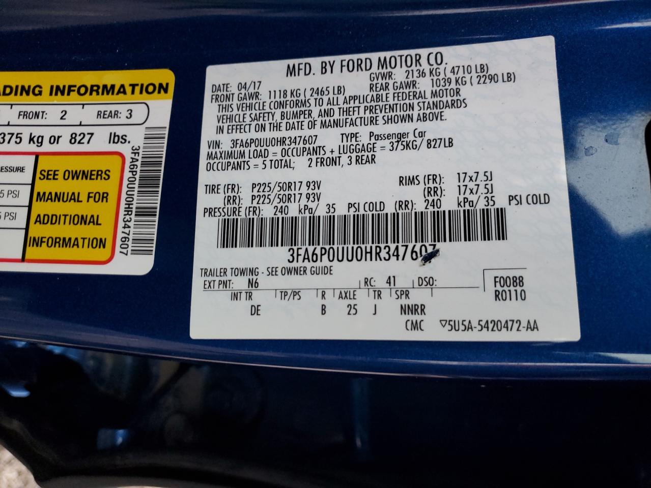 FORD FUSION S HYBRID