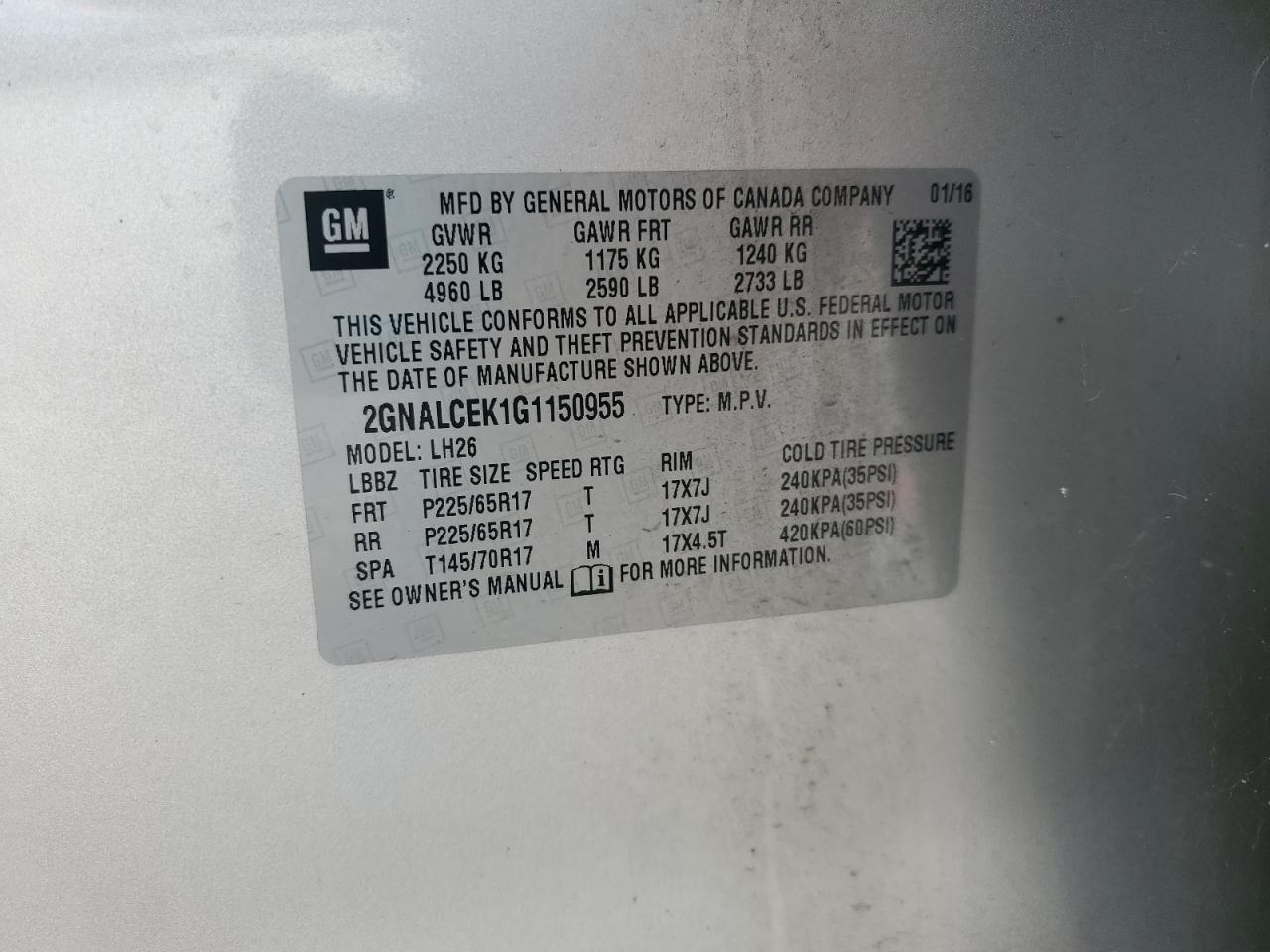 CHEVROLET EQUINOX LT