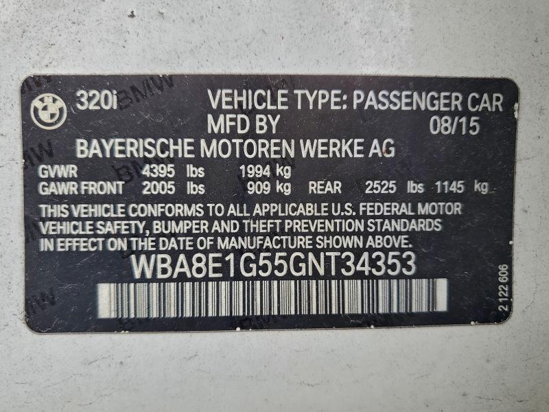 2016 BMW 320 I #3316009782