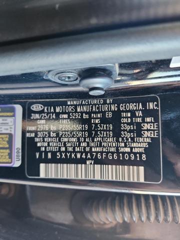 2015 KIA SORENTO SX - 5XYKW4A76FG610918