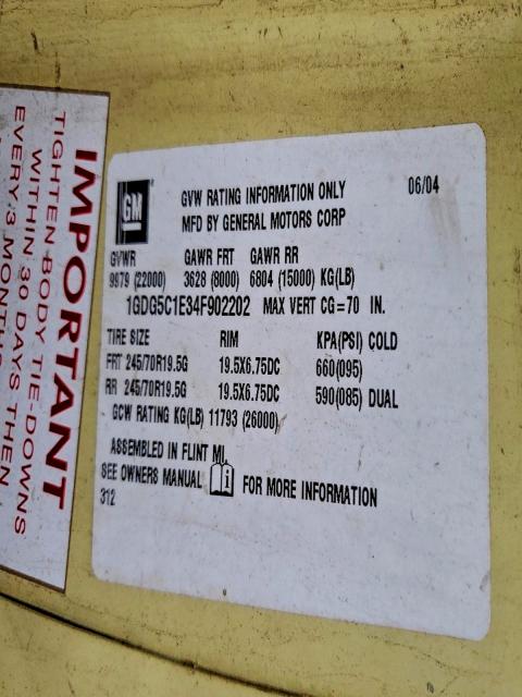 2004 GMC C5500 C5C0 #3301964466