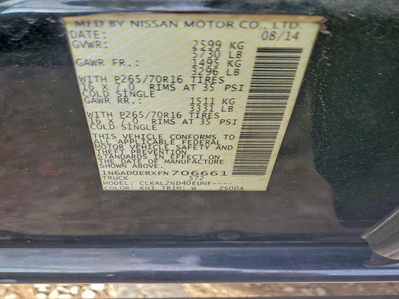 2015 NISSAN FRONTIER S #3302893893