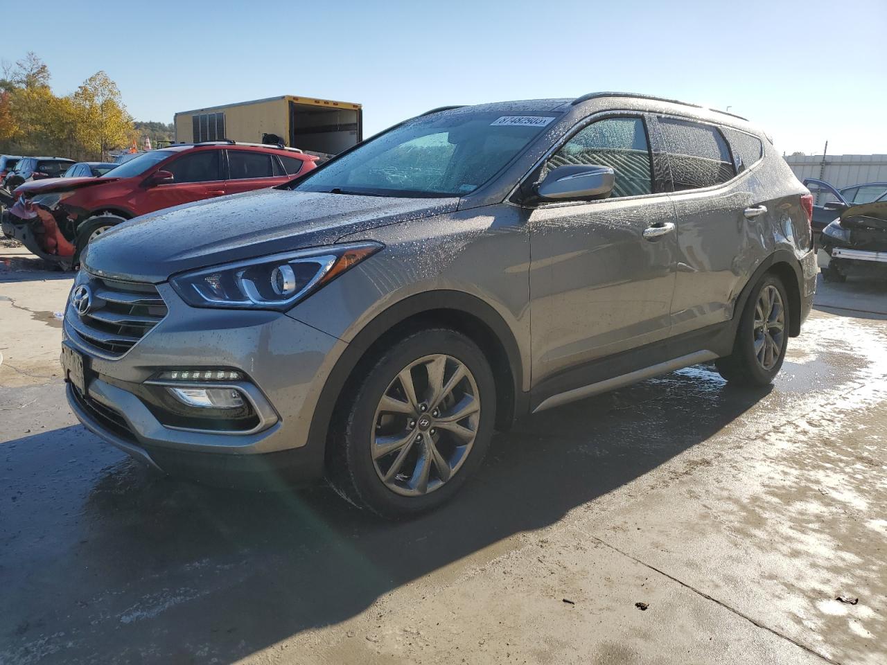 Lot #3282605866 2017 HYUNDAI SANTA FE S