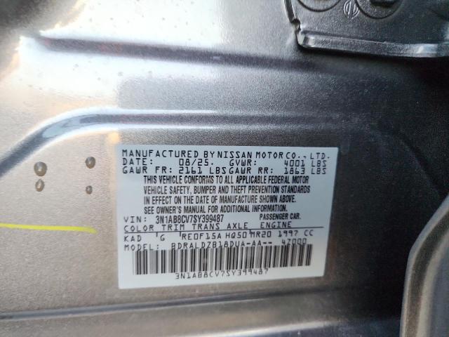 2025 NISSAN SENTRA SV 3N1AB8CV7SY399487