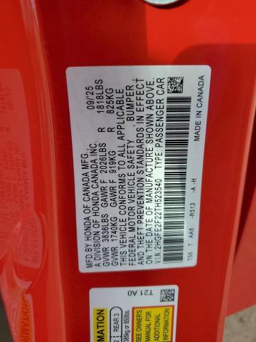 2026 HONDA CIVIC LX - 2HGFE2F22TH523540