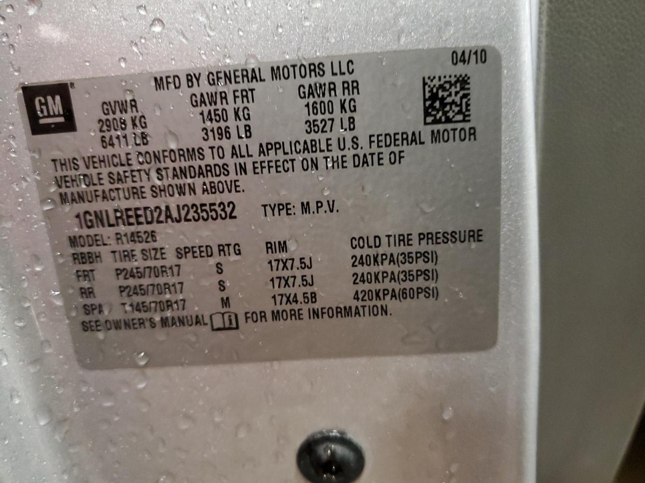 CHEVROLET TRAVERSE LS