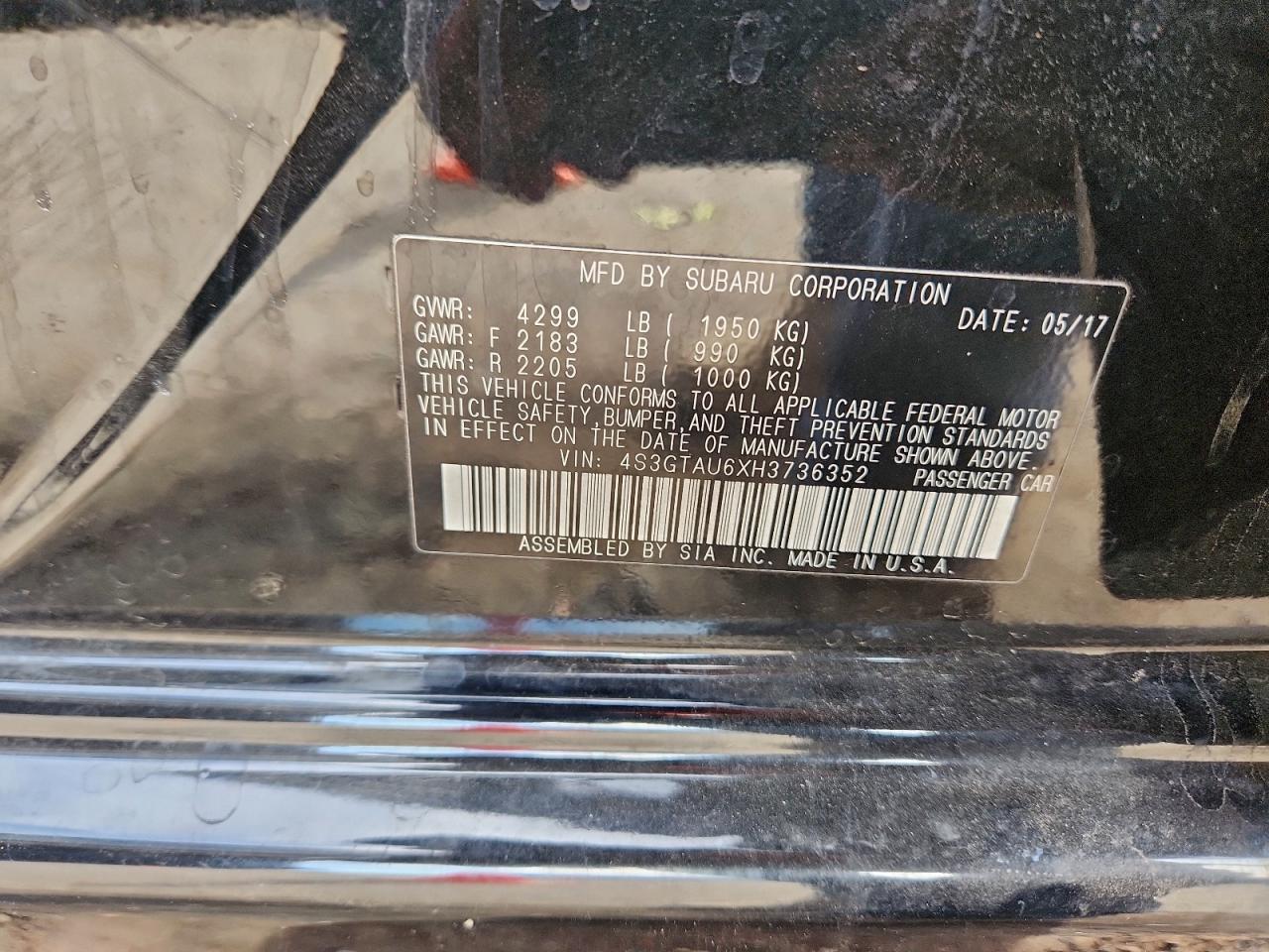 SUBARU IMPREZA LIMITED