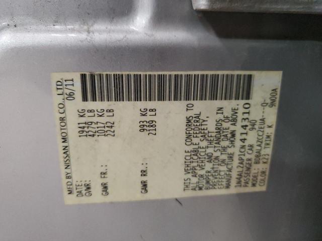 2012 NISSAN ALTIMA BAS #3287408381