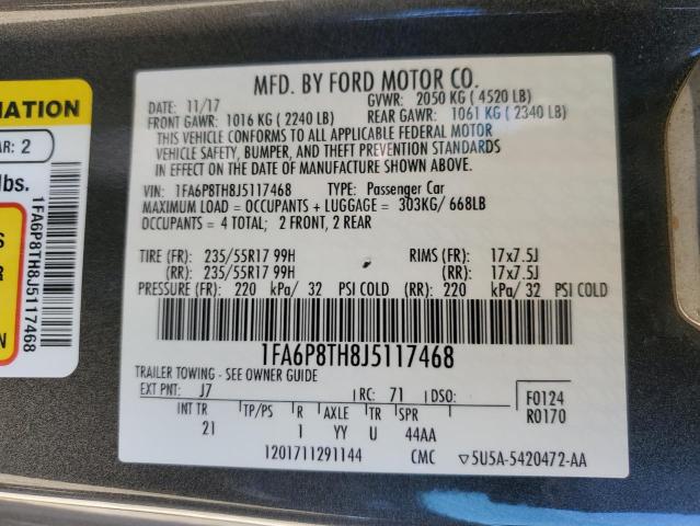 2018 FORD MUSTANG #3298140187