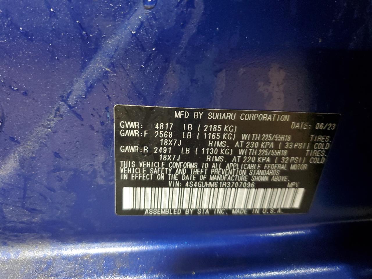 SUBARU CROSSTREK LIMITED