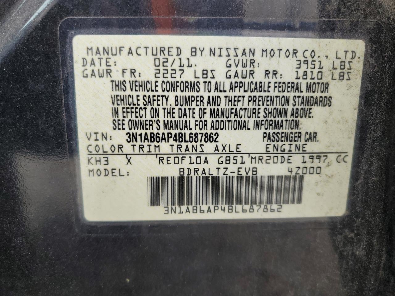 NISSAN SENTRA 2.0