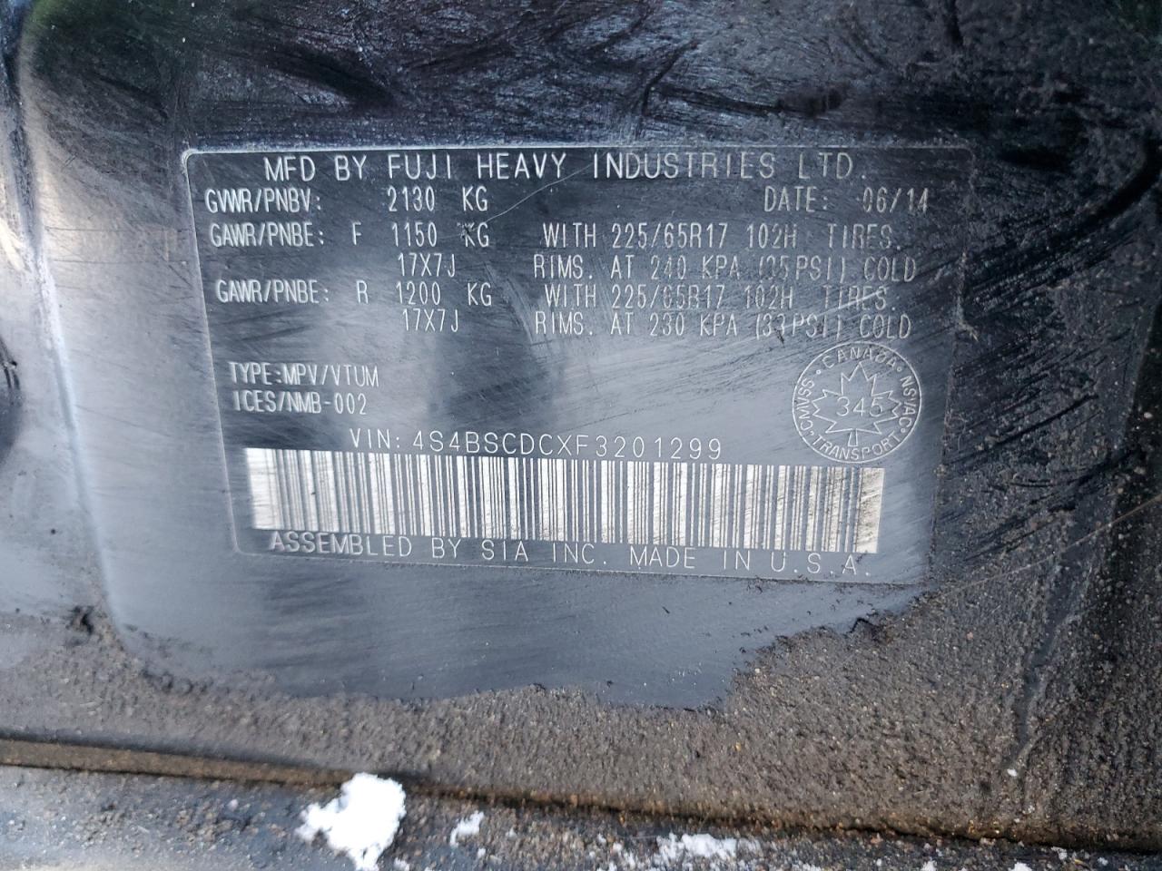 SUBARU OUTBACK 2.5I PREMIUM