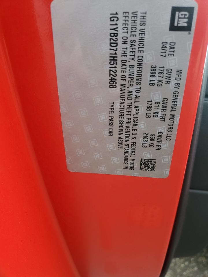 CHEVROLET CORVETTE STINGRAY 1LT