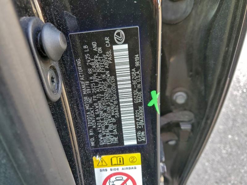 2019 LEXUS ES 350 #3302879946