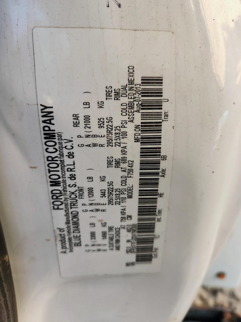 2013 FORD F750 SUPER #3291480968