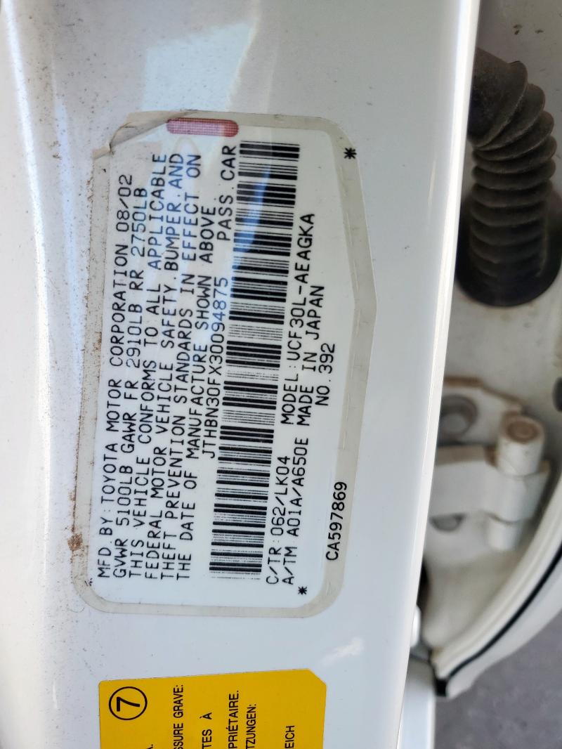 2003 LEXUS LS 430 #3290380788