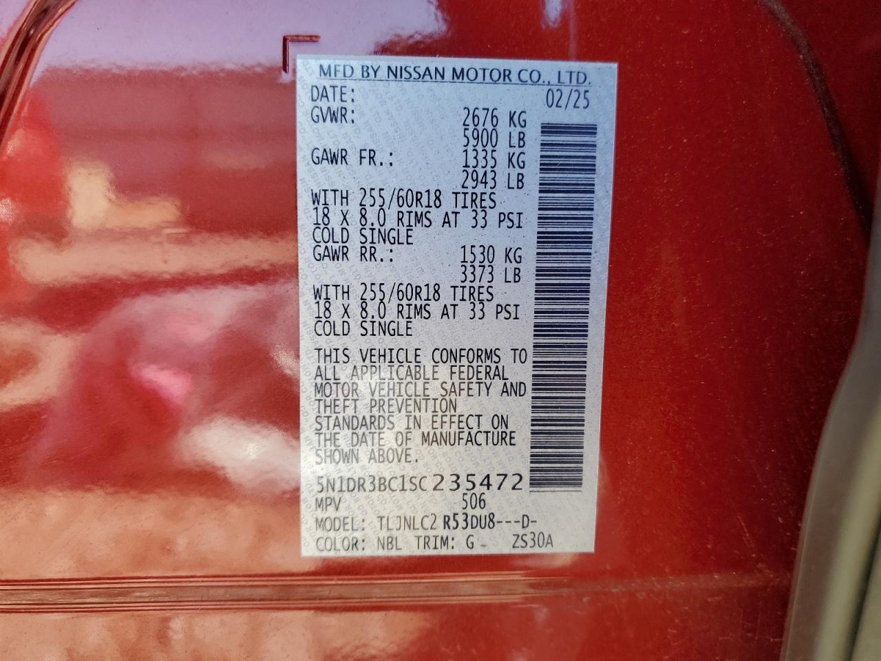 NISSAN PATHFINDER SV