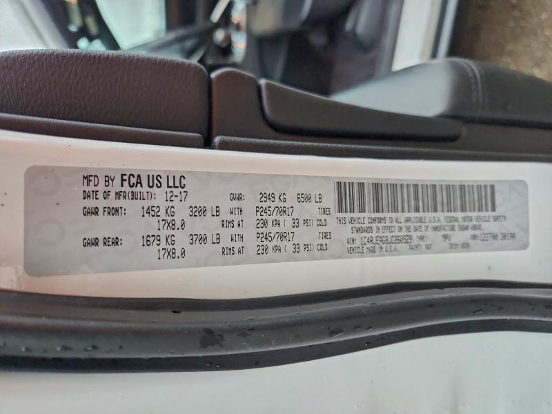 2018 JEEP GRAND CHER #3296279512