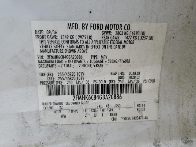 2016 FORD FLEX SEL #3286648343