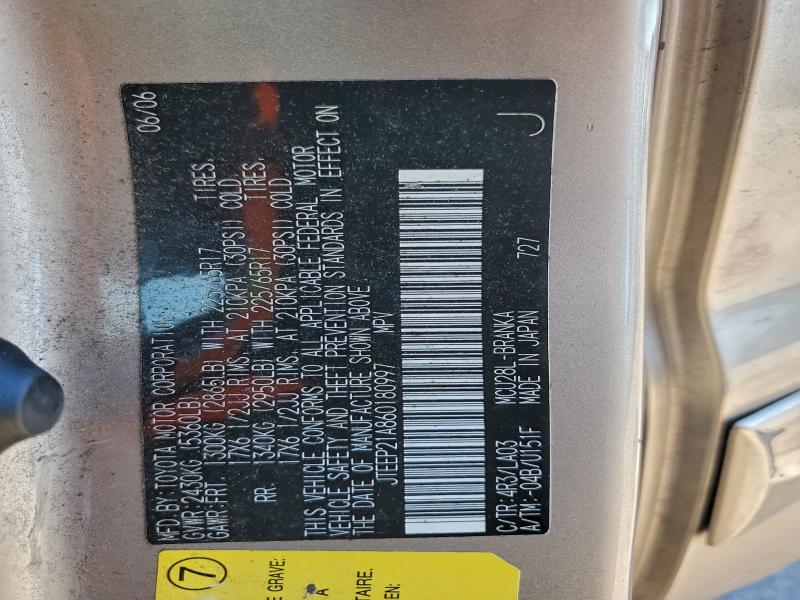 2006 TOYOTA HIGHLANDER #3296251408