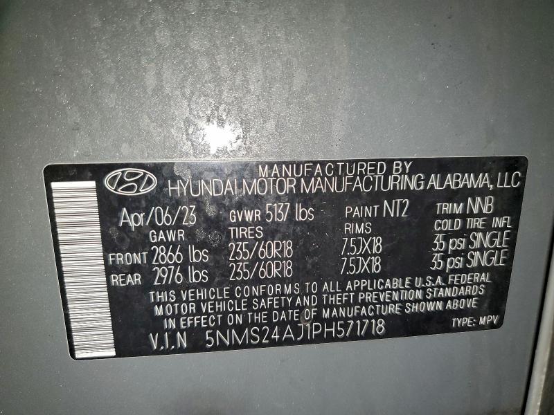 2023 HYUNDAI SANTA FE S #3309411005