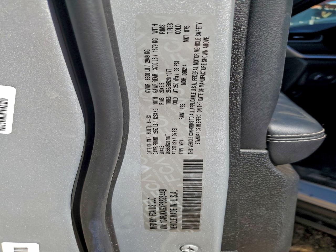 Lot #3304580436 2023 JEEP GRAND CHER