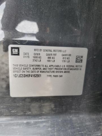 2015 CHEVROLET SONIC LT - 1G1JC5SH6F4162561