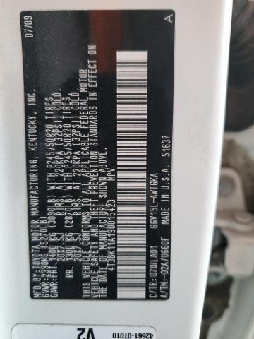 2009 TOYOTA VENZA #3296254420