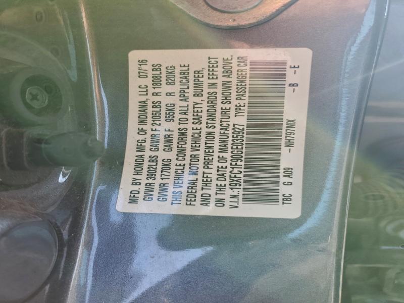 2016 HONDA CIVIC TOUR #3301689678