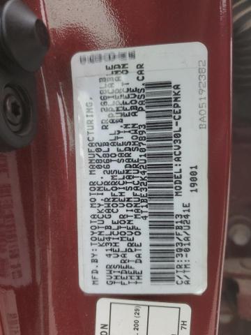 2002 TOYOTA CAMRY LE #3292736601