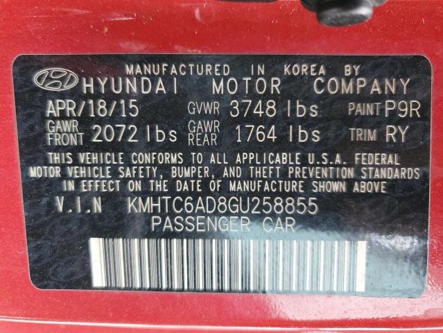 2016 HYUNDAI VELOSTER #3303885713