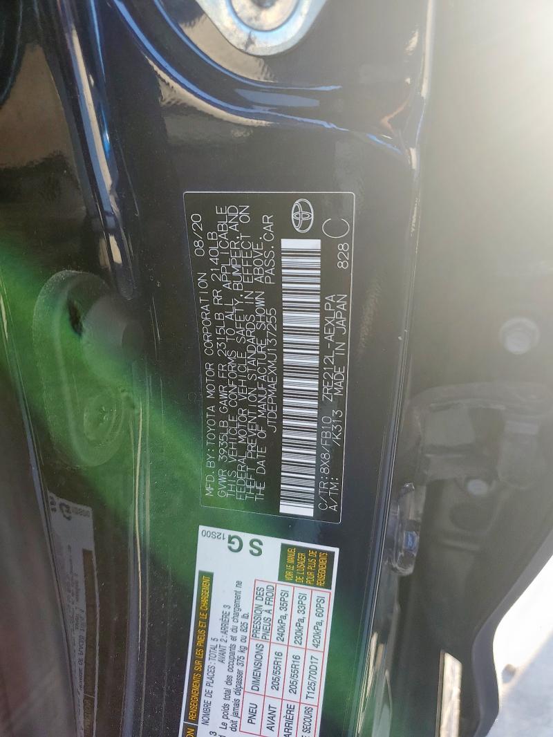 2021 TOYOTA COROLLA LE #3303939693