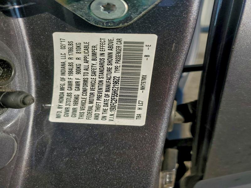 2017 HONDA CIVIC LX #3309433995