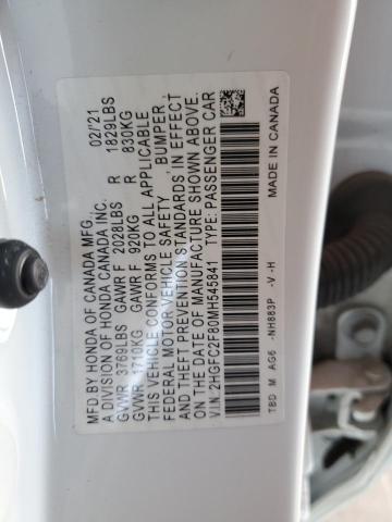 2021 HONDA CIVIC SPOR - 2HGFC2F80MH545841