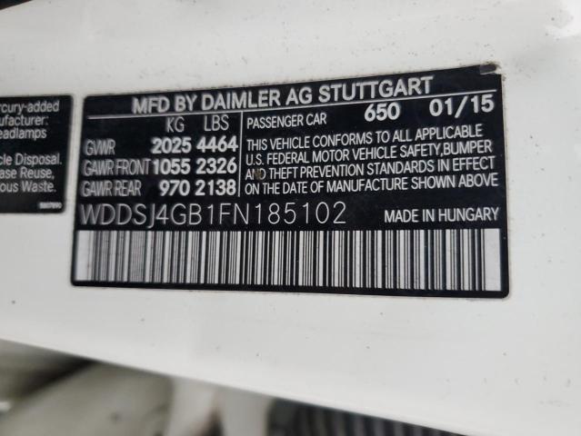 2015 MERCEDES-BENZ CLA 250 4M #3304588436