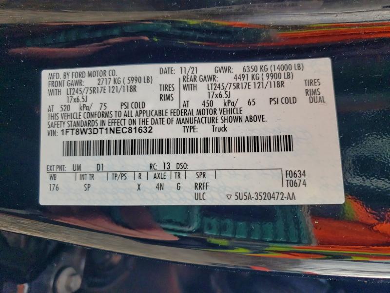 2022 FORD F350 SUPER #3302729023