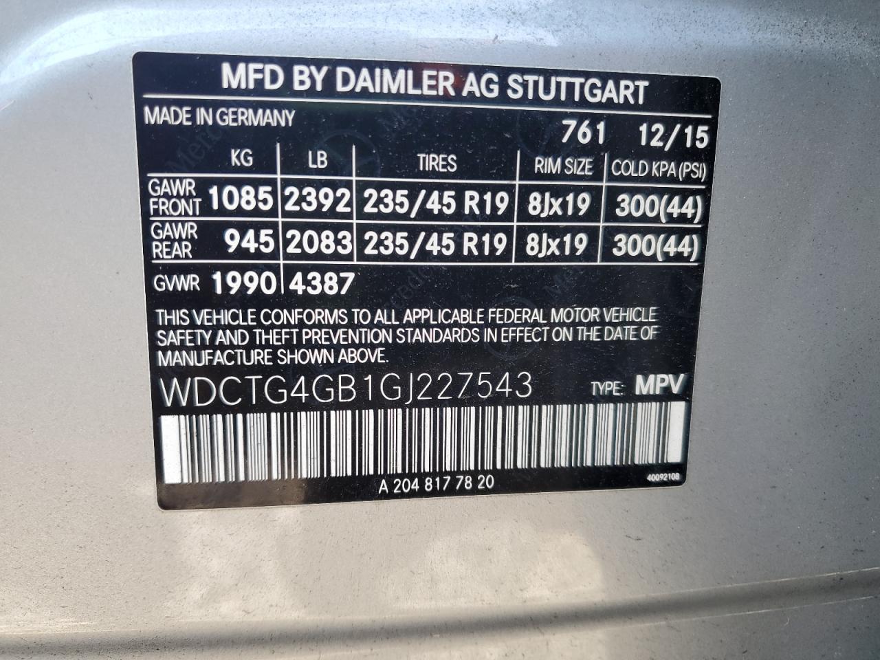 MERCEDES-BENZ GLA-CLASS 250 4MATIC