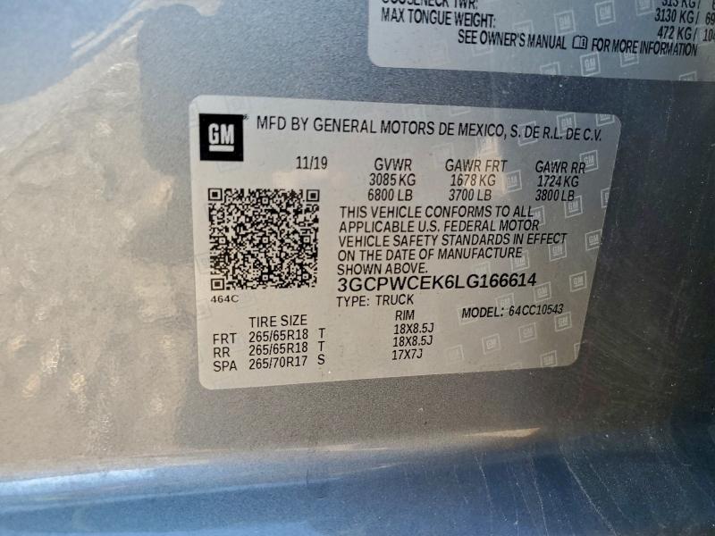 2020 CHEVROLET SILVERADO #3302763344