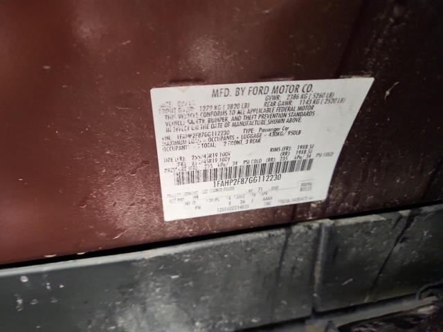 2016 FORD TAURUS LIM #3293578951