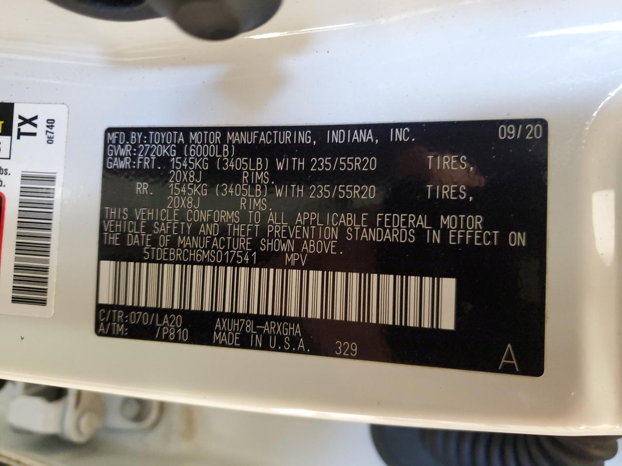 TOYOTA HIGHLANDER HYBRID PLATINUM